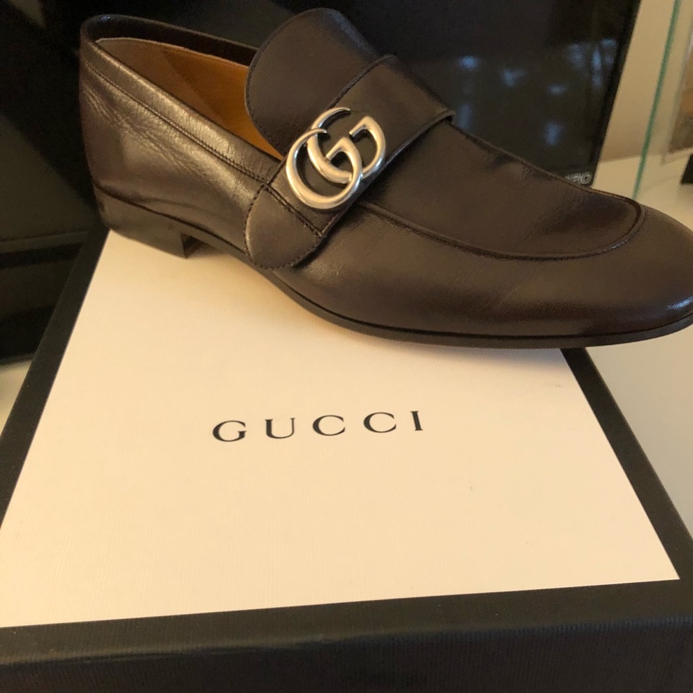 Brown Gucci Leather Shoes
